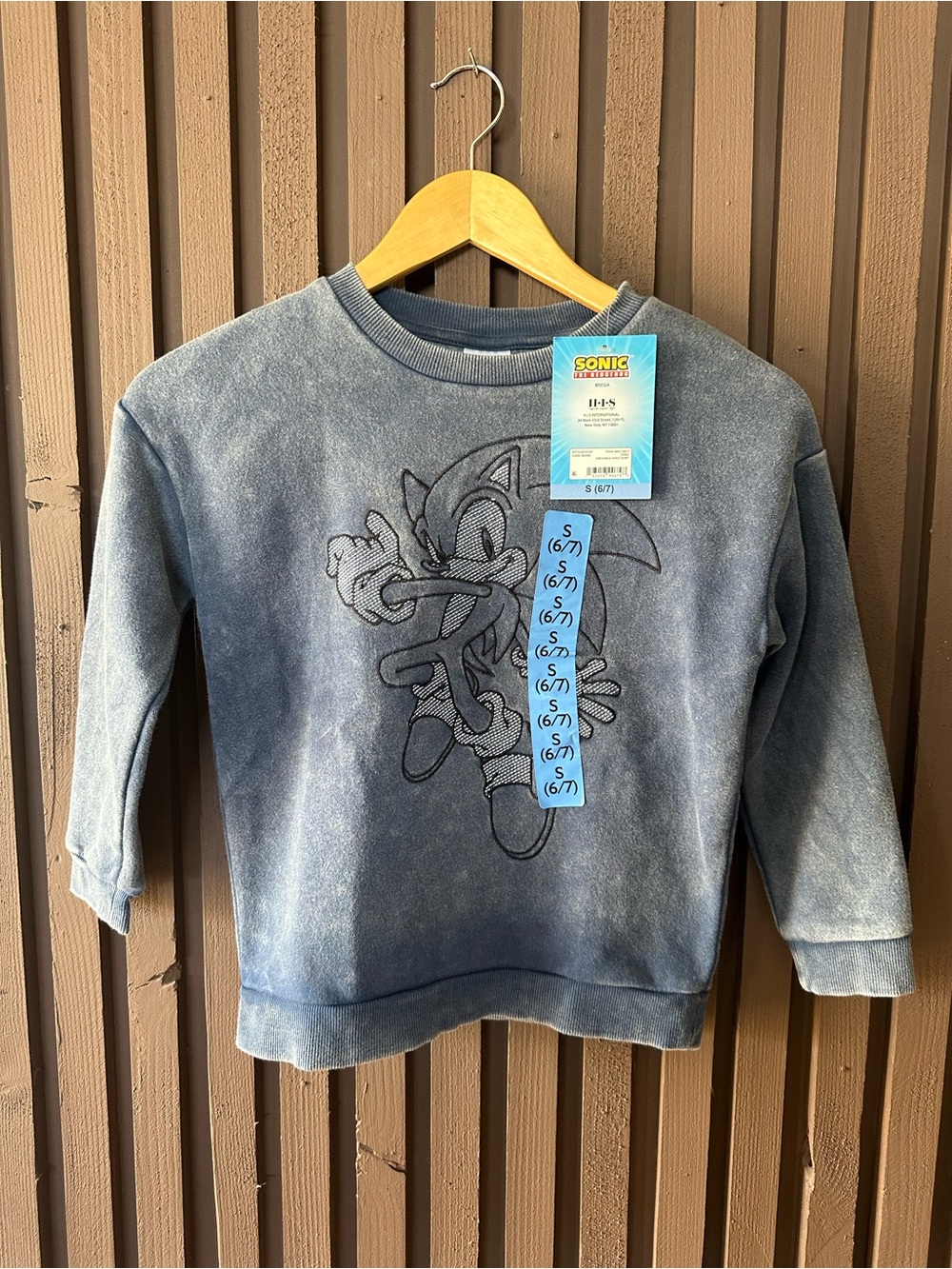 Sonic The Hedgehog Boys Girls Soft Crewneck Graphic Print Sweatshirt NWT Size S